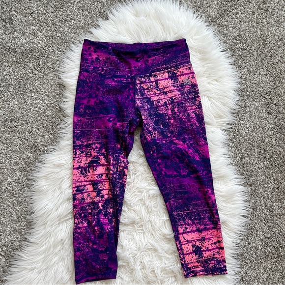 RBX Pants - RBX | Jewel Tone Spatter Print Yoga Capris